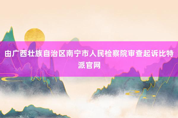 由广西壮族自治区南宁市人民检察院审查起诉比特派官网