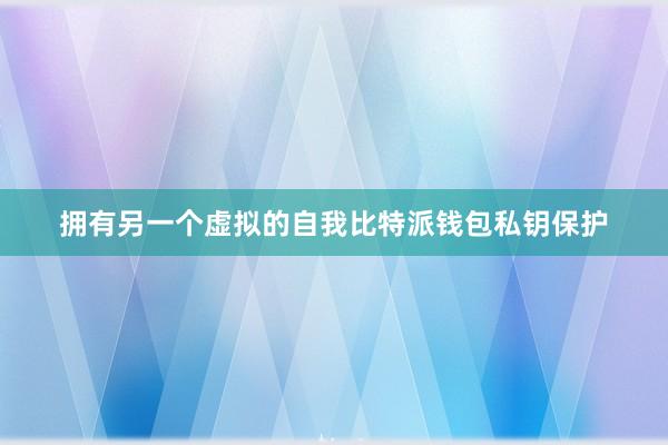 拥有另一个虚拟的自我比特派钱包私钥保护