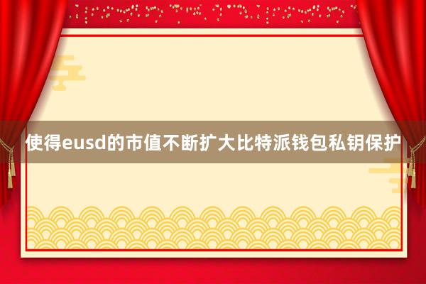 使得eusd的市值不断扩大比特派钱包私钥保护