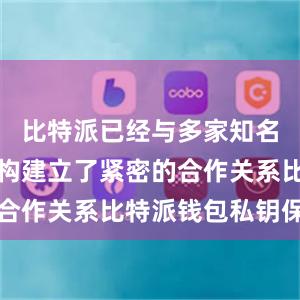 比特派已经与多家知名企业和机构建立了紧密的合作关系比特派钱包私钥保护