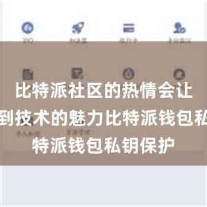 比特派社区的热情会让你感受到技术的魅力比特派钱包私钥保护